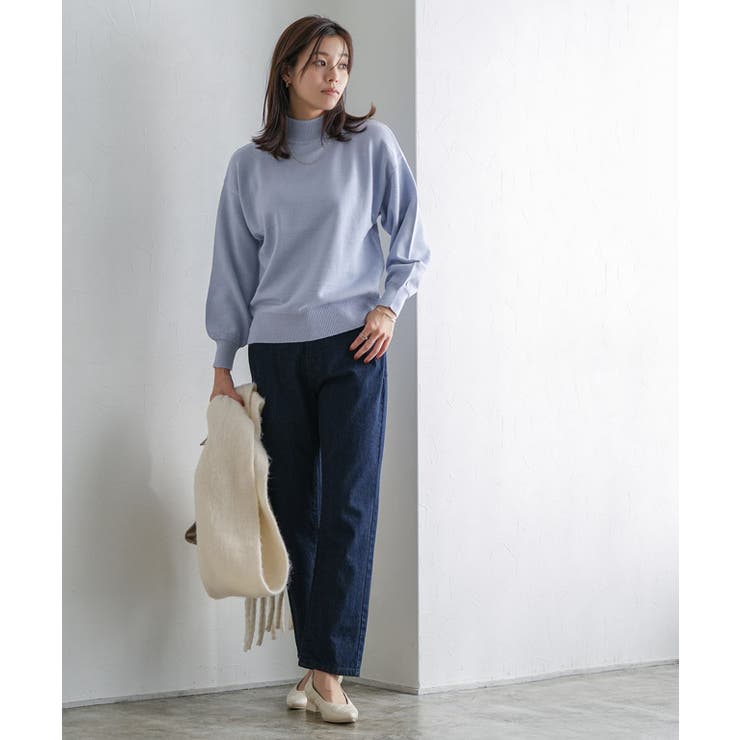 もっちりカシミヤタッチ ボリュームスリーブニット カシミア | Pierrot | 詳細画像16 