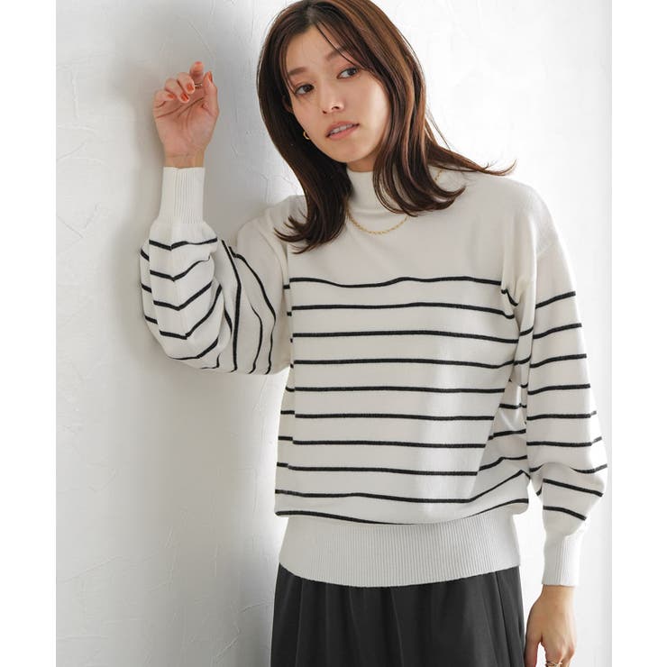 もっちりカシミヤタッチ ボリュームスリーブニット カシミア | Pierrot | 詳細画像17 