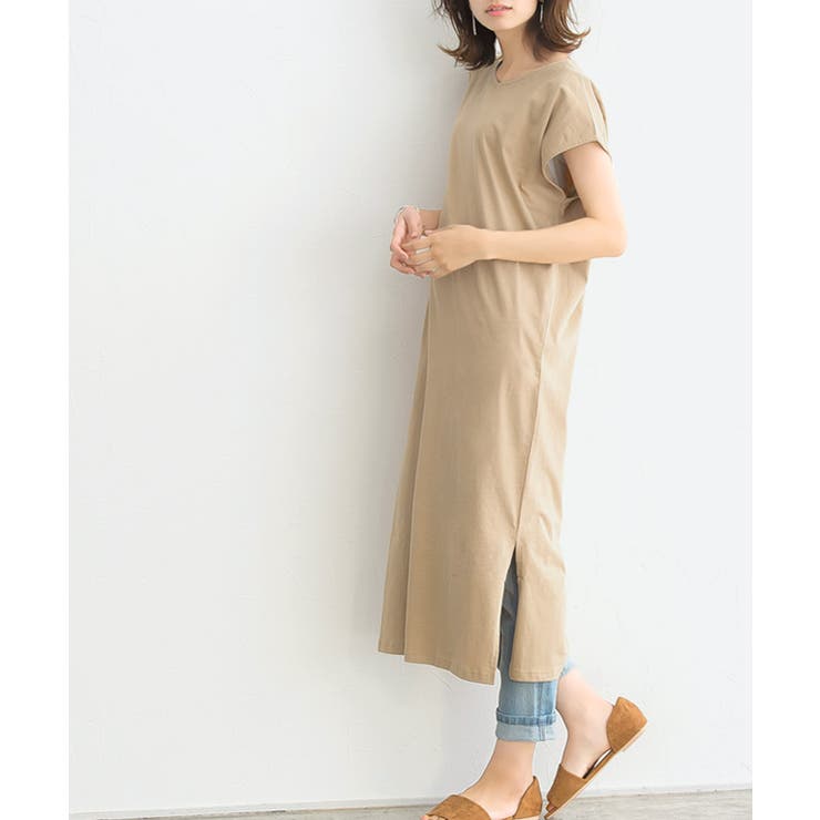 Vネックフレンチスリーブワンピースワンピース ロンt トップス Vネック 品番 Prtw Pierrot ピエロ のレディースファッション通販 Shoplist ショップリスト