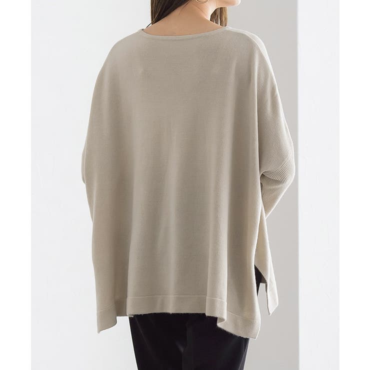 リッチカシミヤタッチオーバーサイズニット ニット もっちり | Pierrot | 詳細画像10 