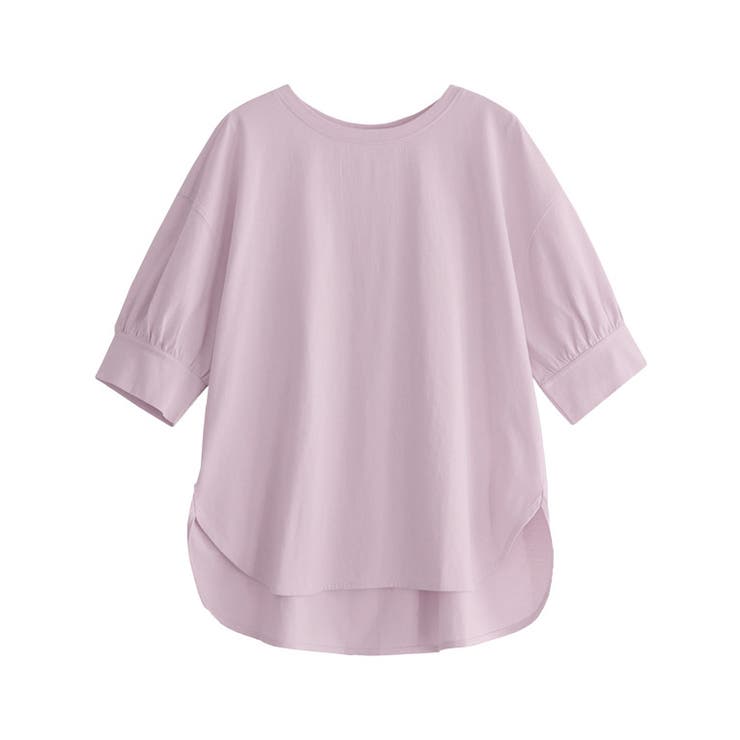 ライトピンク | パフスリーブチュニックTシャツ Tシャツ パフスリーブ | Pierrot