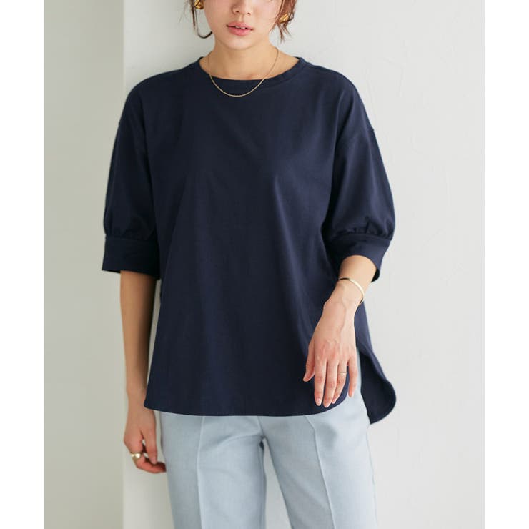 パフスリーブチュニック ホワイト】パフスリーブチュニックワンピ Puff Sleeve Tunic One