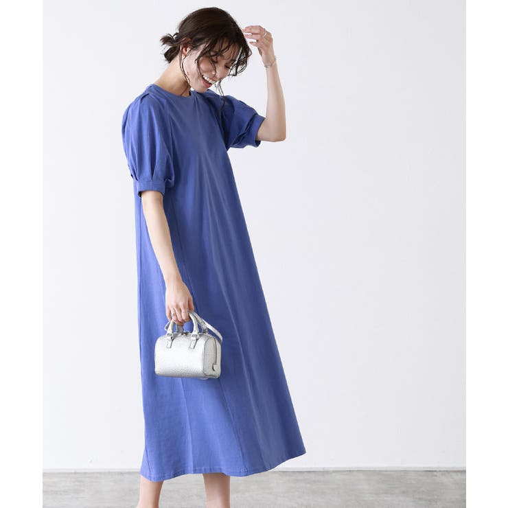 ブルー | パフスリーブワンピース ワンピース ワンピ | Pierrot