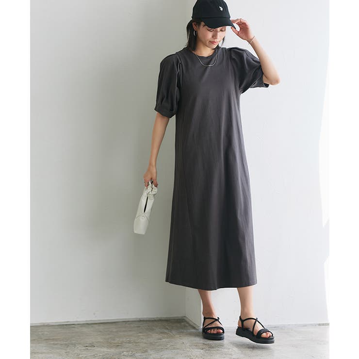 パフスリーブワンピース ワンピース ワンピ[品番：PRTW0003574