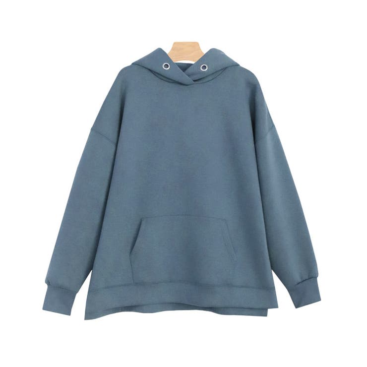 スモークブルー | ダンボールフードパーカー パーカー ダンボールニット フード | Pierrot