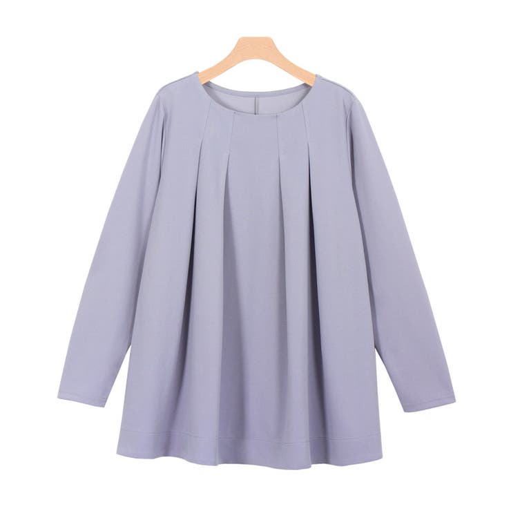 アイスブルー | ペアスキンタックフレアブラウス ペアスキン ブラウス フレア | Pierrot