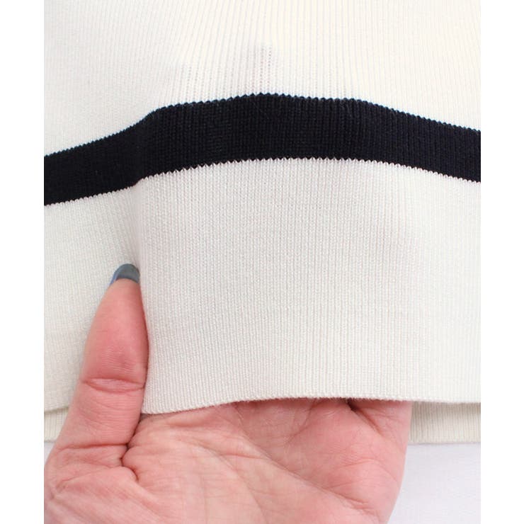ボートネックボーダーニットプルオーバー ニット セーター | Pierrot | 詳細画像10 