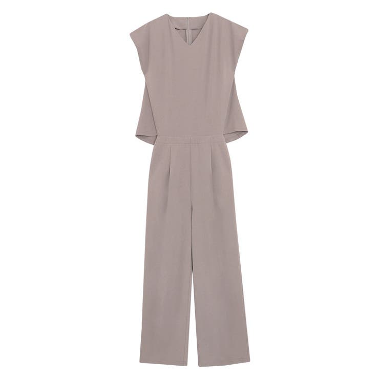 モカグレージュ | ペアスキンフレンチオールインワン オールインワン フレンチスリーブ | Pierrot