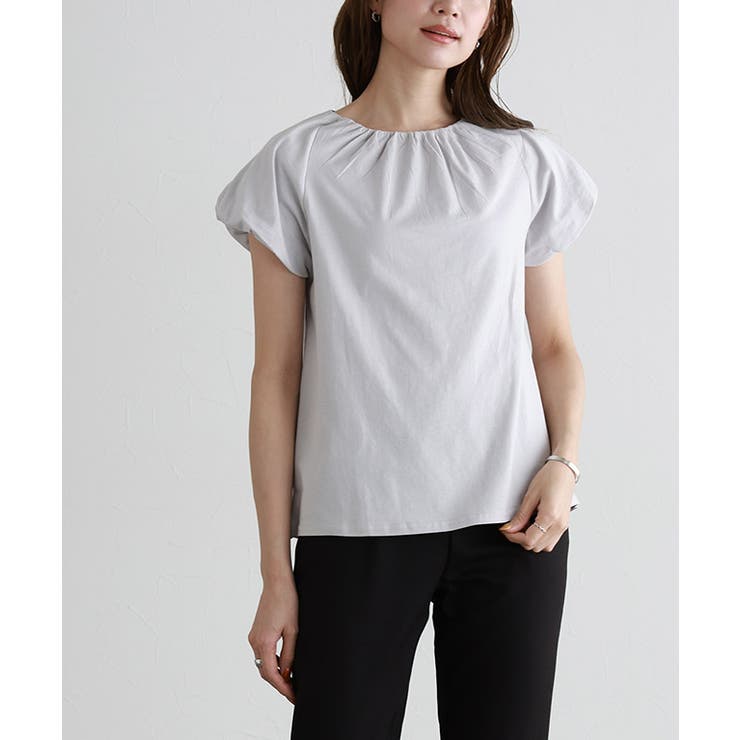 フレンチパフスリーブTシャツ Tシャツ パフスリーブ[品番