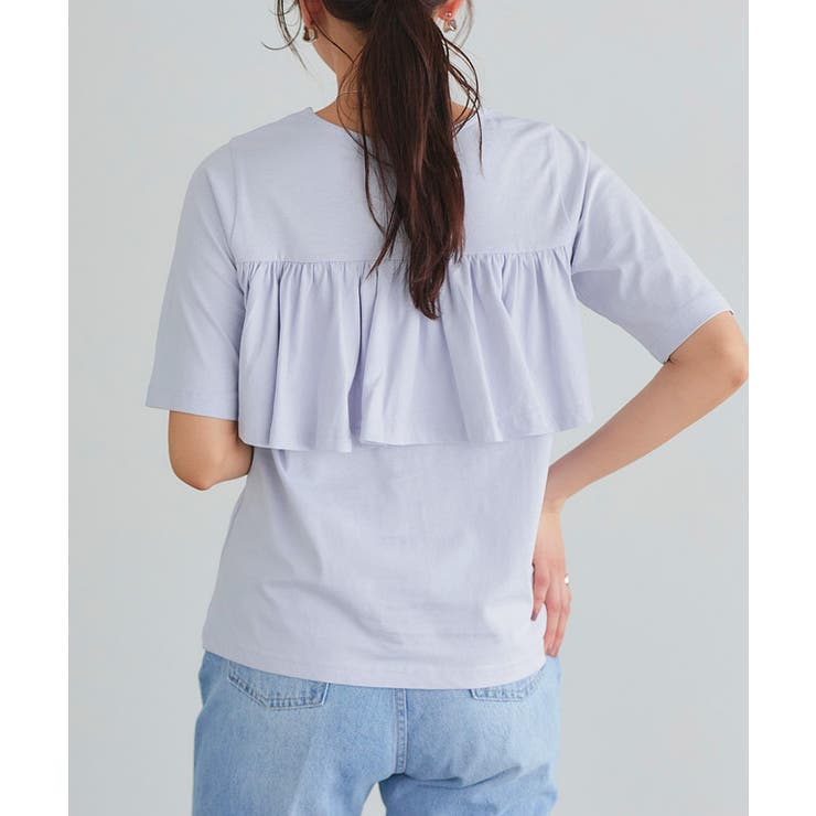 バックフレアデザインTシャツ Ｔシャツ バックフレア | Pierrot | 詳細画像10 