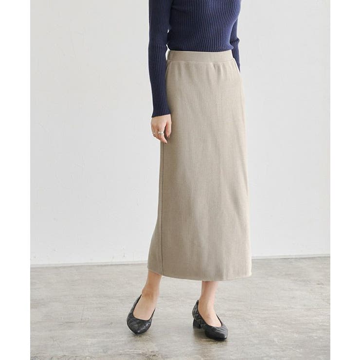 グレージュ | ソフト起毛Iラインスカート スカート Iライン | Pierrot