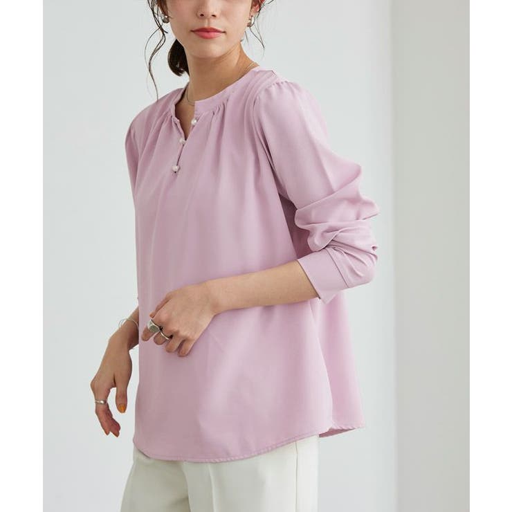 ライトピンク | 防汚2wayボリュームスリーブブラウス ブラウス ボリュームスリーブ | Pierrot