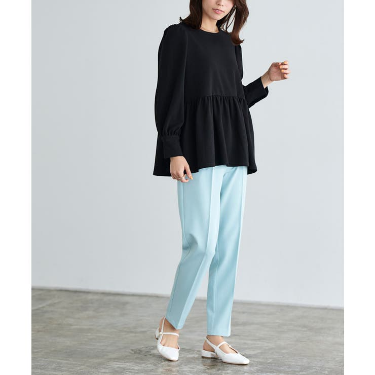 ペアスキンパフスリーブペプラムブラウス ブラウス パフスリーブ | Pierrot | 詳細画像30 