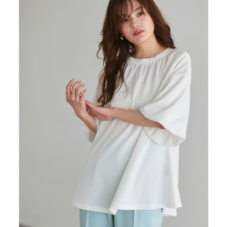 【SALE】 ペアスキン2wayチュニックブラウス ブラウス チュニック[品番 トップス