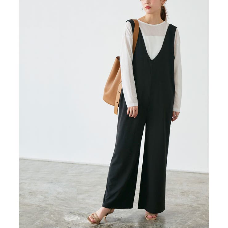 ペアスキンVネックオールインワン オールインワン ペアスキン[品番