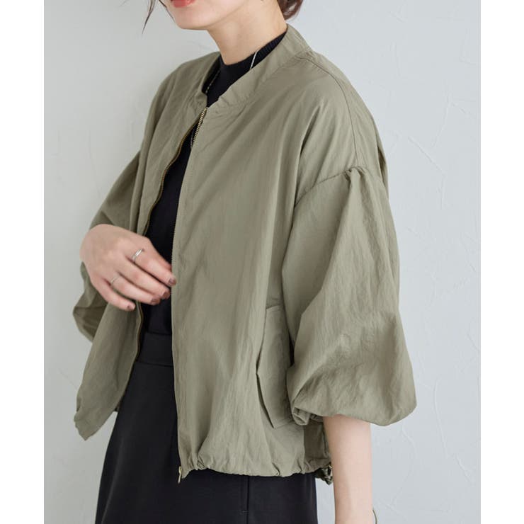 新品未使用MARINバルーンスリーブアウター バルーンスリーブブルゾン 春アウター ブルゾン[品番