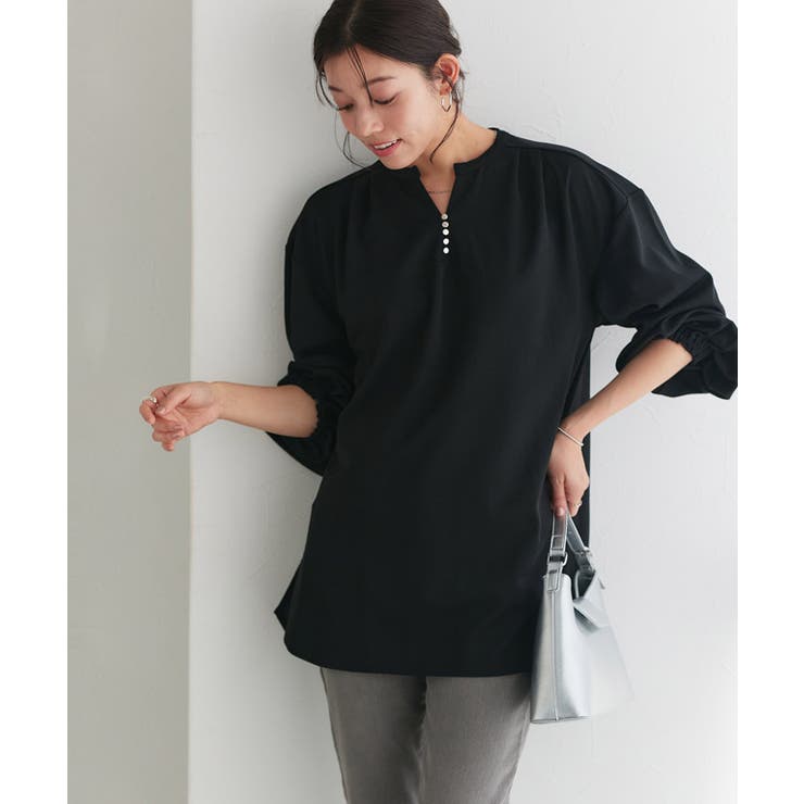 ブラック | ペアスキンスキッパーチュニック チュニック ペアスキン | Pierrot