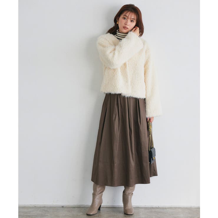 シャギーボアショートコート コート ショート丈[品番