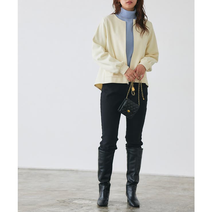 ペアスキンベロアバックフリルブルゾン ブルゾン アウター | Pierrot | 詳細画像24 