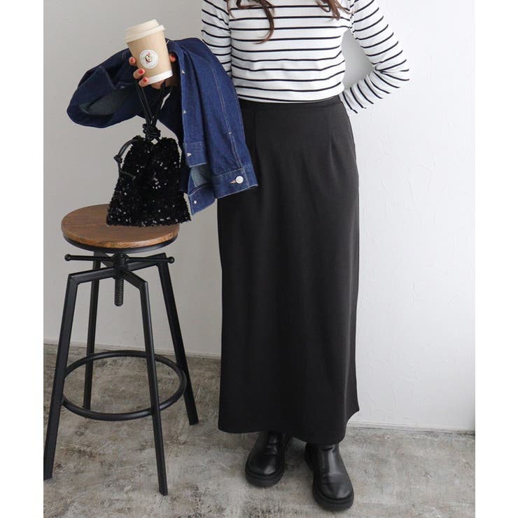 スーパーストレッチIラインスカート スカート ストレッチ[品番