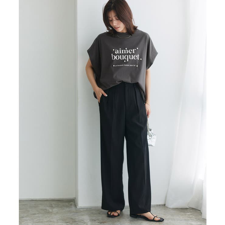 パールロゴドルマンコットンTシャツ