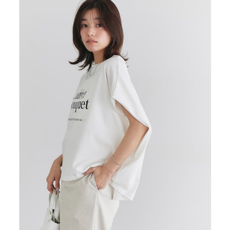 パールロゴドルマンコットンTシャツ