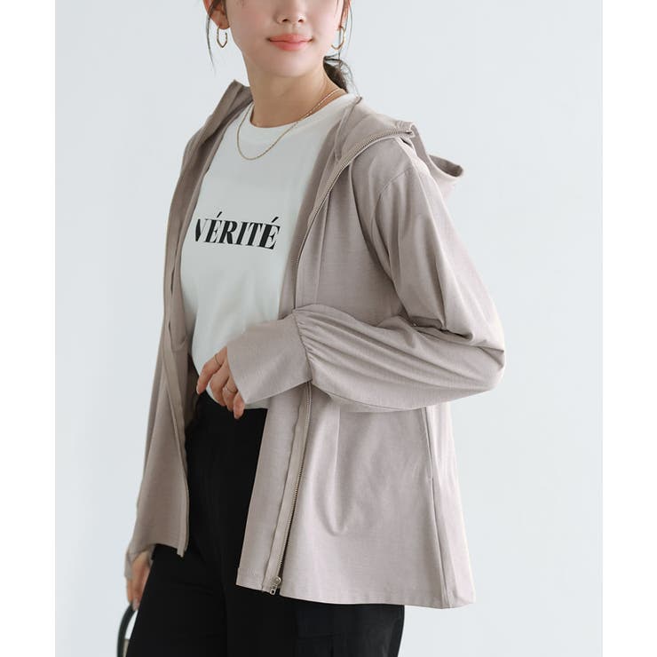 【UV 接触冷感】多機能フレアパーカー UV対策 | Pierrot | 詳細画像17 