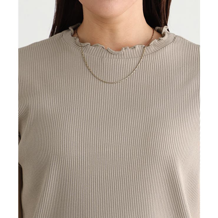 コットンリブメローフレンチTシャツ Tシャツ 綿100％ | Pierrot | 詳細画像4 