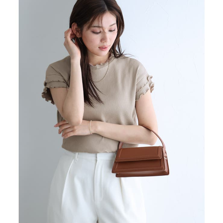 コットンリブメローフレンチTシャツ Tシャツ 綿100％ | Pierrot | 詳細画像17 