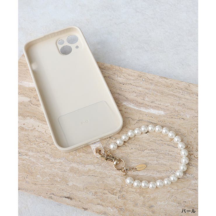 2wayスマートフォンアクセサリー スマホアクセサリー パールストラップ
