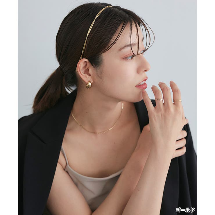 メタルツイストカチューシャ カチューシャ ヘアアクセ[品番