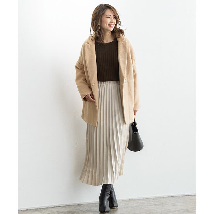 美品　seventen シャギーコクーンコート　S 美品 seventen シャギーコクーンコート S