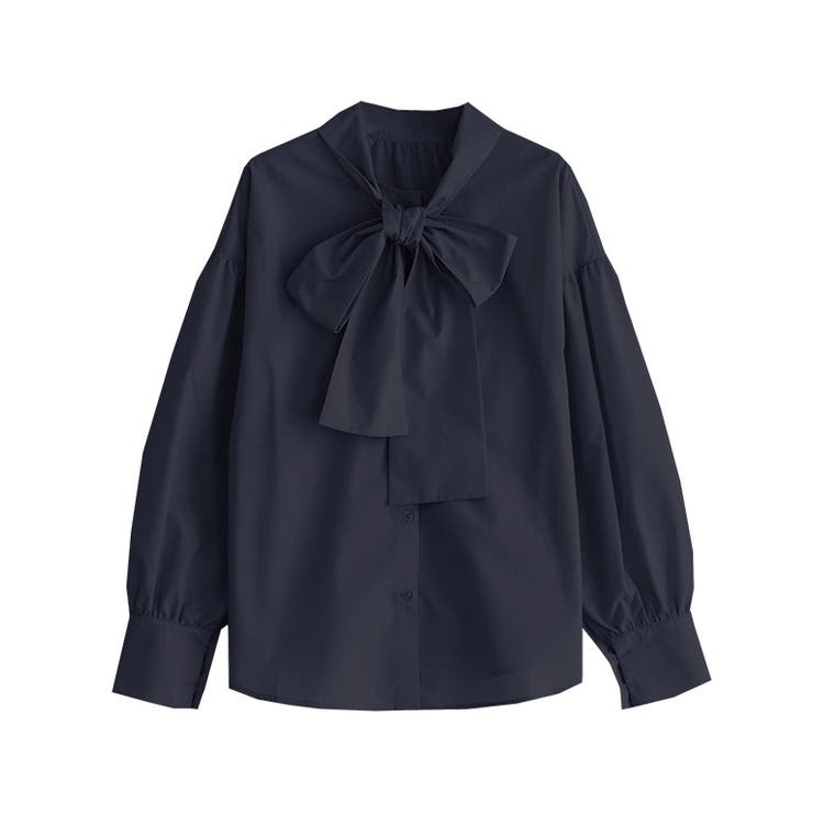 マルチwayビッグリボンブラウス ブラウス リボン 2way リボン 秋 秋服