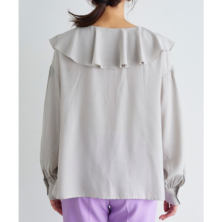 フリルカラーブラウス ブラウス フリル | Pierrot | 詳細画像8 