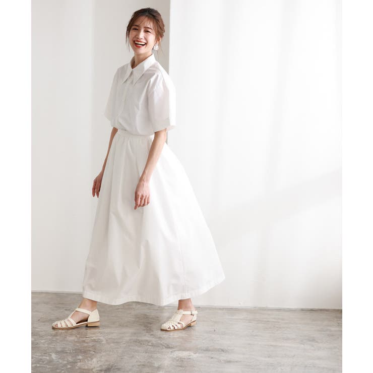 シャツ×スカートセットアップ セットアップ シャツ[品番