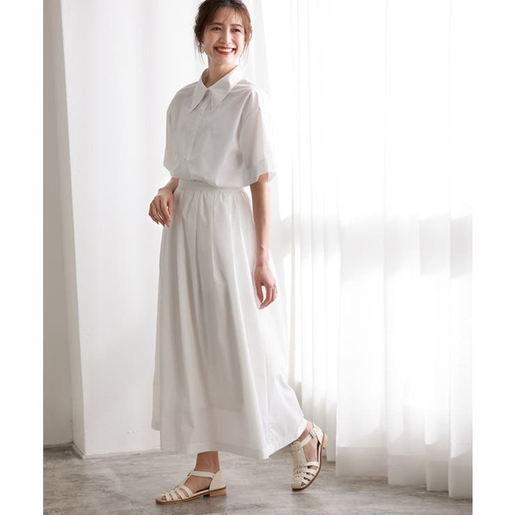 シャツ×スカートセットアップ セットアップ シャツ[品番