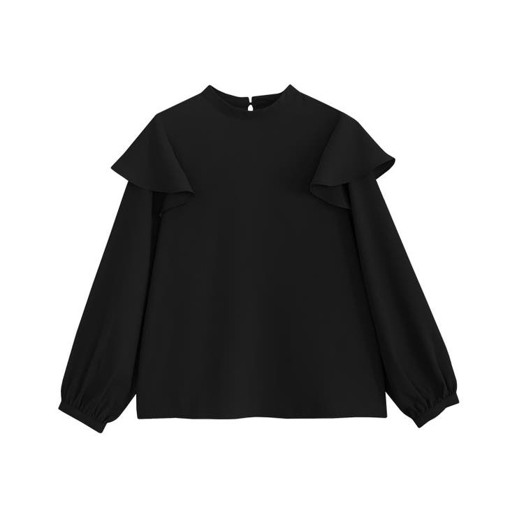 ブラック | フレアショルダーブラウス ブラウス フレア | Pierrot