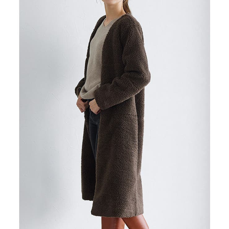 ノーカラーボアコート コート ノーカラー | Pierrot | 詳細画像9 