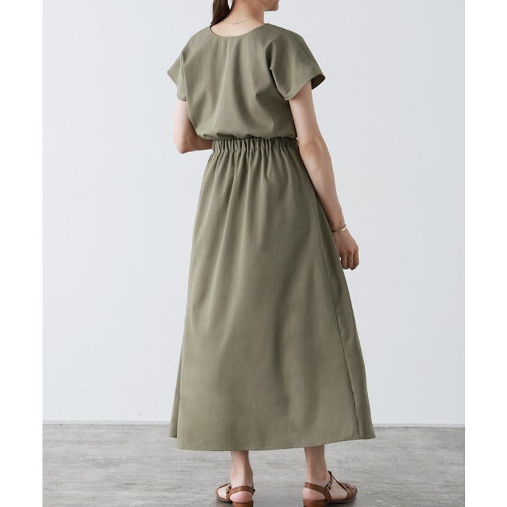 2wayウエストギャザーワンピース ワンピース 前後2way | Pierrot | 詳細画像8 