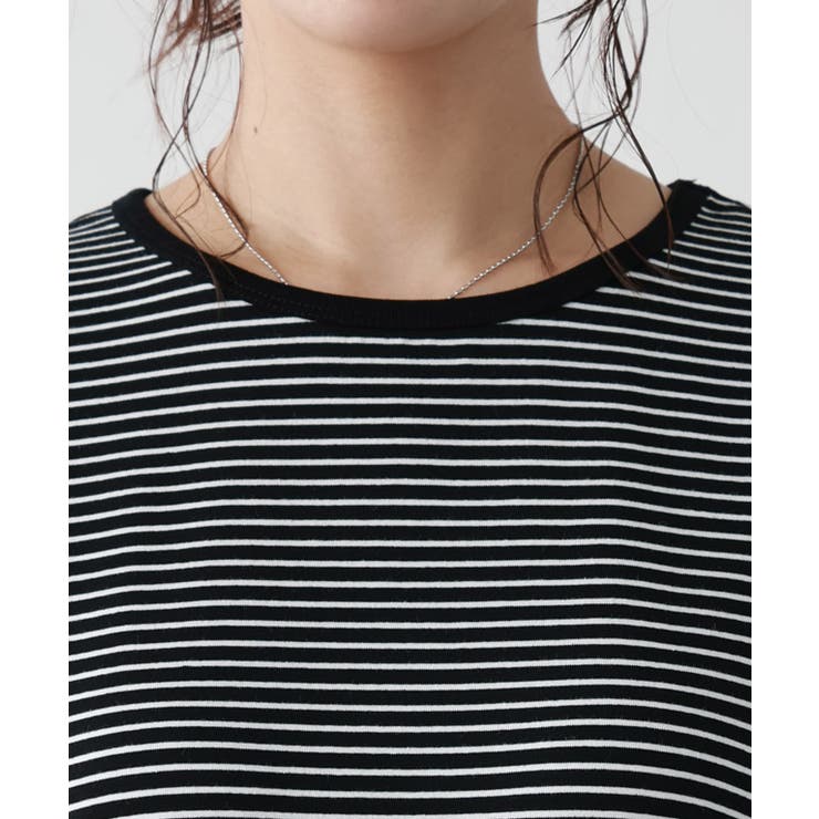 シンプルボーダーTシャツ Tシャツ ボーダー | Pierrot | 詳細画像4 