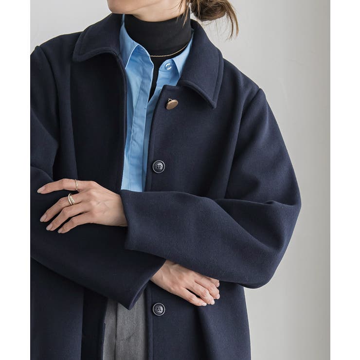 60/2コンパクトギャバ ステンカラーコート / J.PRESS LADIES S