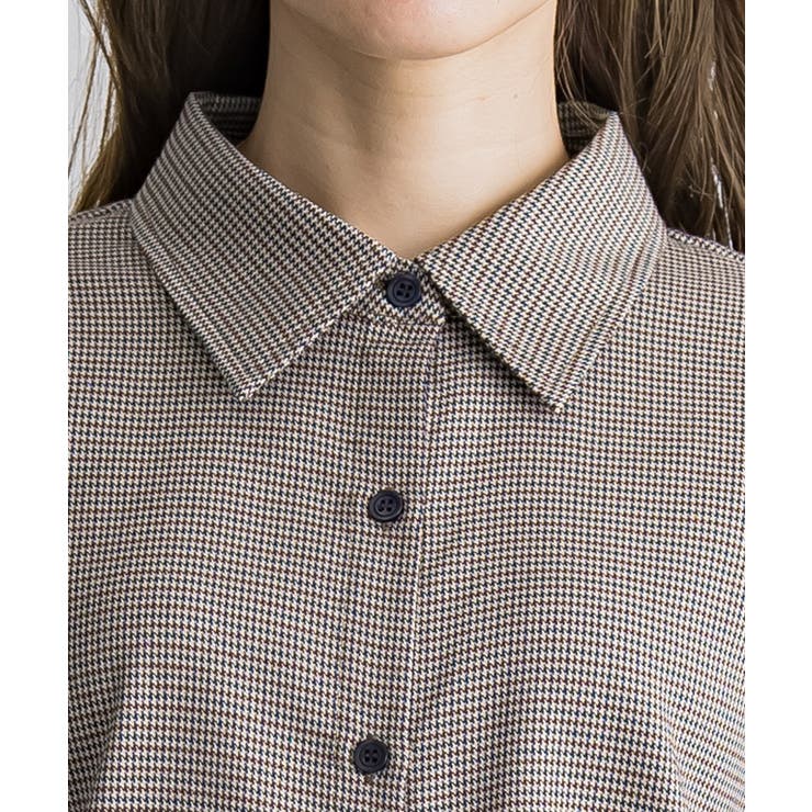 襟付きフレアスリーブシャツ シャツ 半袖 | Pierrot | 詳細画像4 