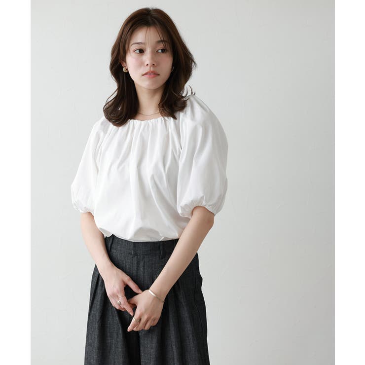 2wayオフショルブラウス オフショル ブラウス[品番：PRTW0004757