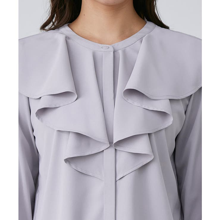 2wayフリルカラーブラウス ブラウス フリル | Pierrot | 詳細画像4 