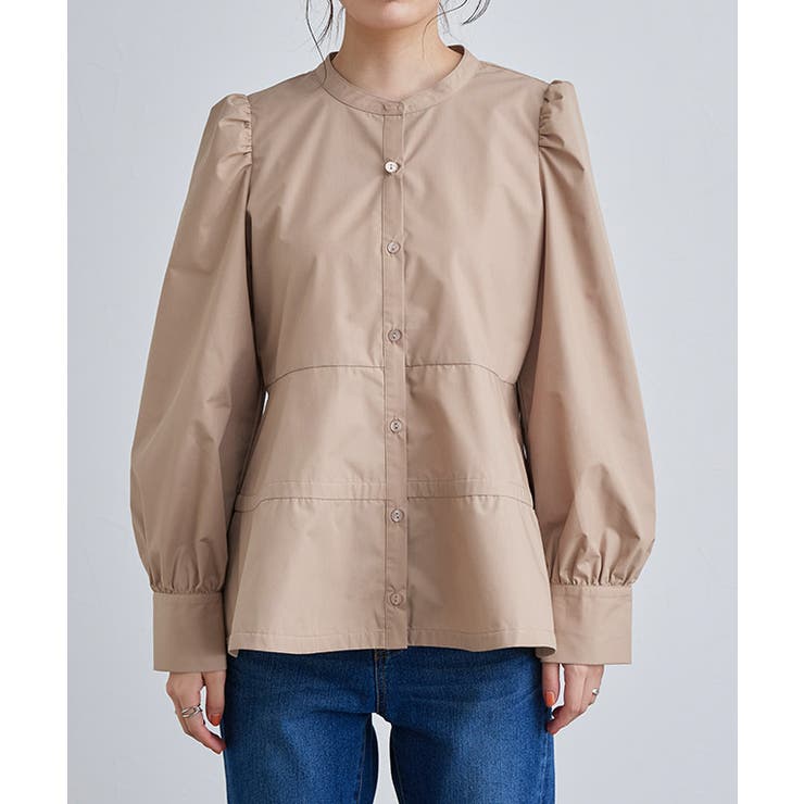 パフスリーブペプラムブラウス ブラウス ペプラム | Pierrot | 詳細画像5 