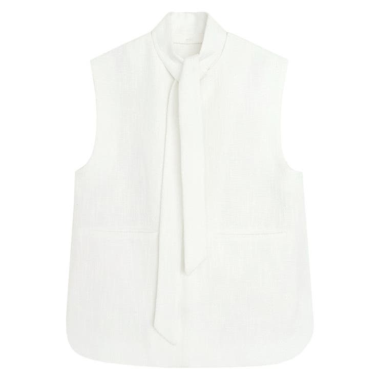2wayボウタイツイードジレ ジレ  ツイード[品番：PRTW0004720]｜Pierrot（ピエロ）のレディースファッション通販｜SHOPLIST（ショップリスト）
