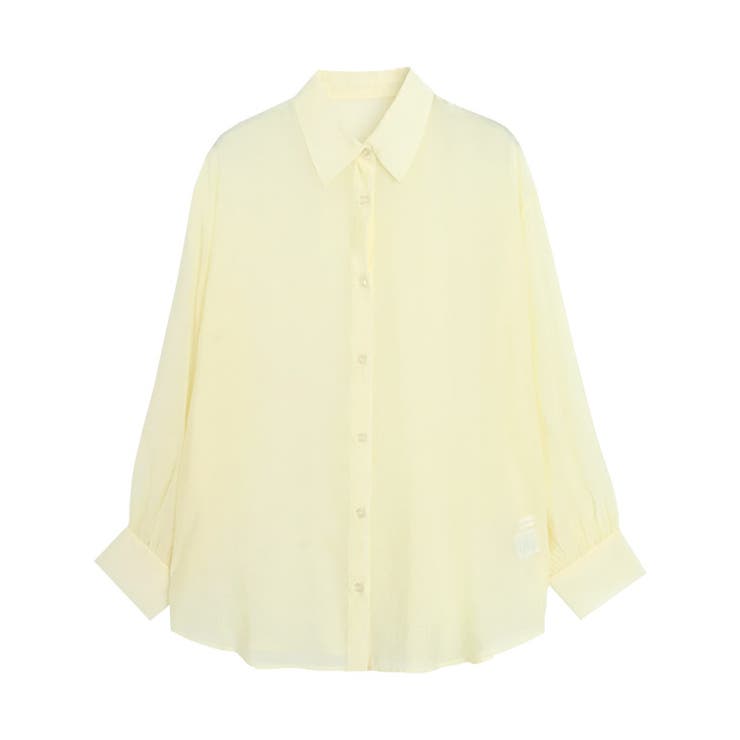 ライトイエロー | シアールーズシャツ シャツ シアー | Pierrot