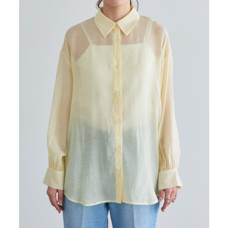 シアールーズシャツ シャツ シアー | Pierrot | 詳細画像6 