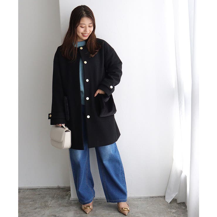 PRADA - 美品✨プラダ ロングコート ファーポケット 黒 40の通販