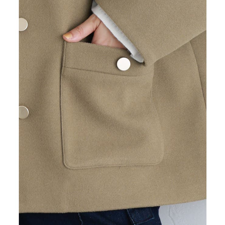 ゴールドボタンジャコット コート ジャケット | Pierrot | 詳細画像6 